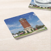 マニスティクウォータータワー紙コースター スクエアペーパーコースター (アングル)