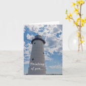 マニスティーの灯台考えるの上を見て カード (黄色い花)