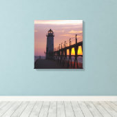 マニスティー北ピアヘッドのライトキャンバスプリント キャンバスプリント (インサイチュ (ウッドフロア))