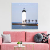 マニスティー北ピアヘッドライトスクエアキャンバス印刷 キャンバスプリント (インサイチュ (リビング))