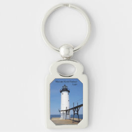 マニスティー北ピアヘッドライトメタルキーチェーン キーホルダー