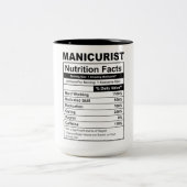 マニッおもしろいクス栄養事実 ツートーンマグカップ (中央)