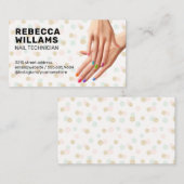 マニッカラフルクした手 名刺 (正面/裏面)