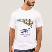 マニトゥーリン島カナダ地図 Tシャツ (正面)