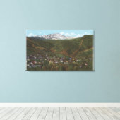 マニトゥ春ズ， CO - The Rockiesのスパ キャンバスプリント (インサイチュ (ウッドフロア))