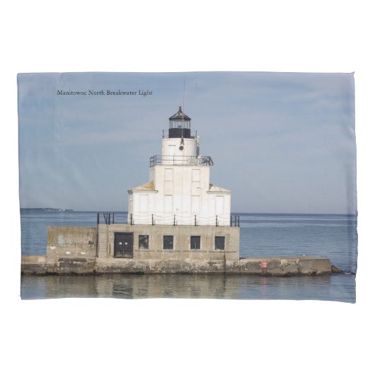 マニトウォック北防波堤ライトピローケース 枕カバー (正面)