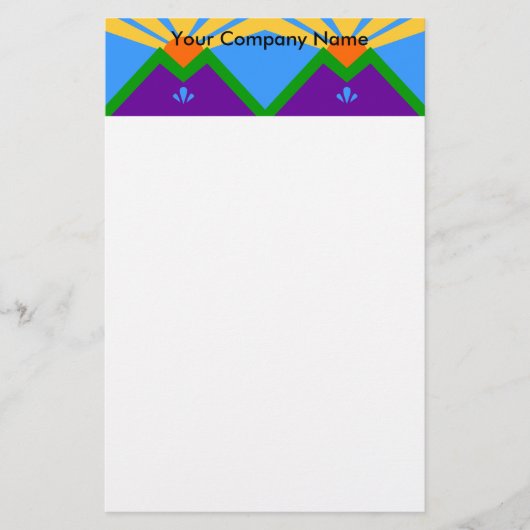 マニトウ国旗の文房具春 便箋 (正面)