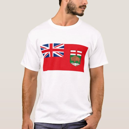 マニトバの旗のTシャツ Tシャツ (正面)