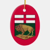 マニトバの紋章 – CANADA セラミックオーナメント (正面)