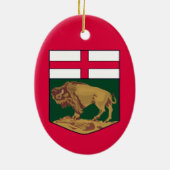 マニトバの紋章 – CANADA セラミックオーナメント (裏面)