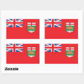 マニトバ国旗 長方形シール (シート)