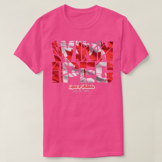 マニトバ州のウィニペグ・キャピトル Tシャツ (デザイン正面)
