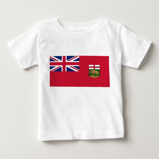 マニトバ州の旗 ベビーTシャツ (正面)
