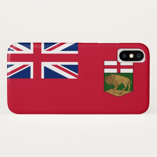マニトバ州の旗 Case-Mate iPhoneケース (裏面(横))