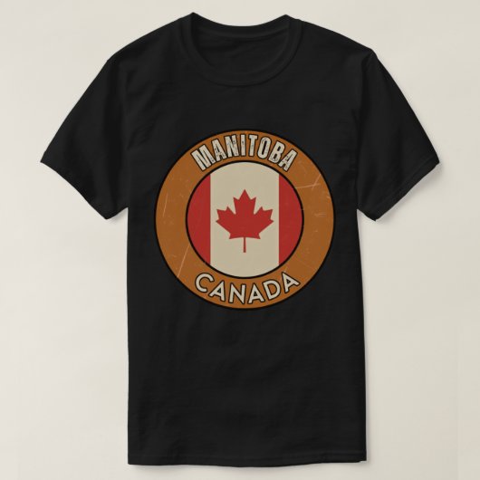 マニトバ州 カナダ Tシャツ (デザイン正面)