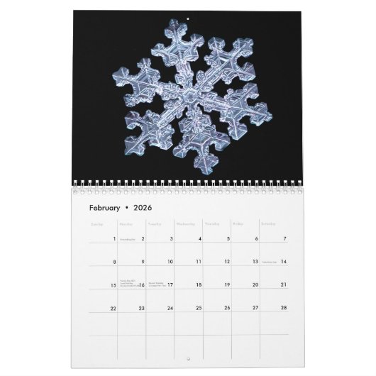 マニトバ気象センター2021月次カレンダー カレンダー (2月 2026)