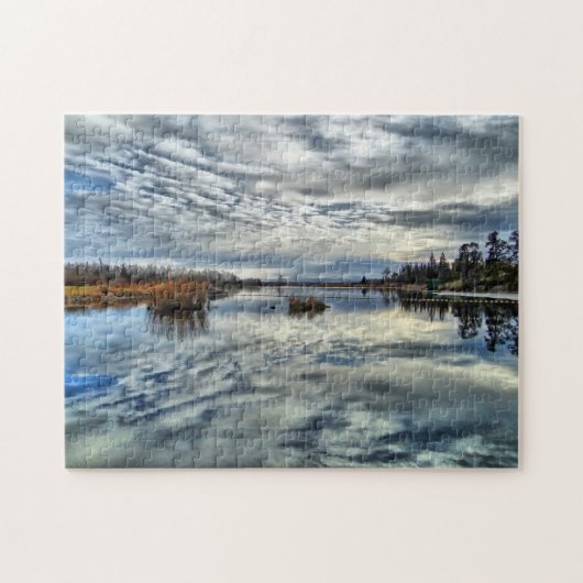 マニトバ水路反射パズル ジグソーパズル (横)