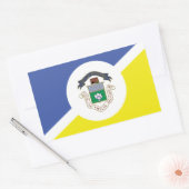 マニトバ・ウィニペグ国旗 長方形シール (封筒)