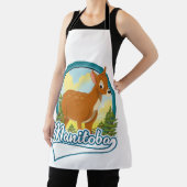 マニトバ・カナダ旅行ロゴ エプロン (インサイチュ)