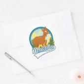 マニトバ・カナダ旅行ロゴ ラウンドシール (封筒)