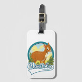 マニトバ・カナダ旅行ロゴ ラゲッジタグ (正面縦)