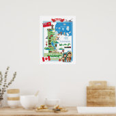 マニトバ・カナダ漫画のポスター ポスター (キッチン)