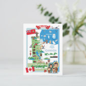 マニトバ・カナダ漫画のポスター ポストカード (スタンド正面)