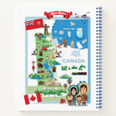 マニトバ・カナダ漫画ポスター ノートブック (裏面)