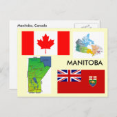マニトバ，カナダ ポストカード (正面/裏面)