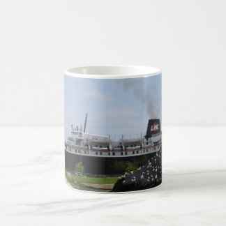 マニトワックWIコーヒーマグのアナグマコール船 コーヒーマグカップ