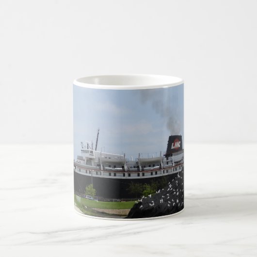 マニトワックWIコーヒーマグのアナグマコール船 コーヒーマグカップ (中央)