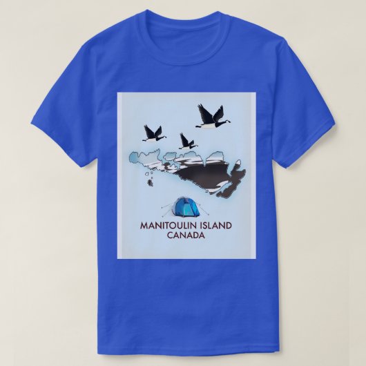 マニトーリンアイランドカナダ Tシャツ (デザイン正面)