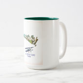 マニトーリン島カナダの地図 ツートーンマグカップ (正面右)