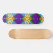 マニトー州旗のあるスケートボード春 スケートボード (横)