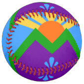 マニトー州旗を持つ愛国的なソフトボール春 ソフトボール (正面左)