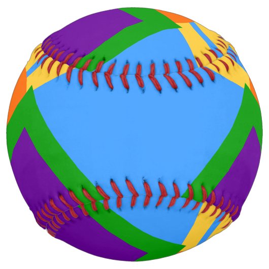 マニトー州旗を持つ愛国的なソフトボール春 ソフトボール (裏面)