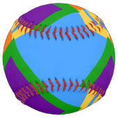 マニトー州旗を持つ愛国的なソフトボール春 ソフトボール (正面)