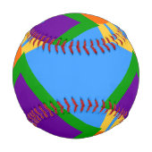 マニトー州旗を持つ愛国的な春 野球ボール (裏面)