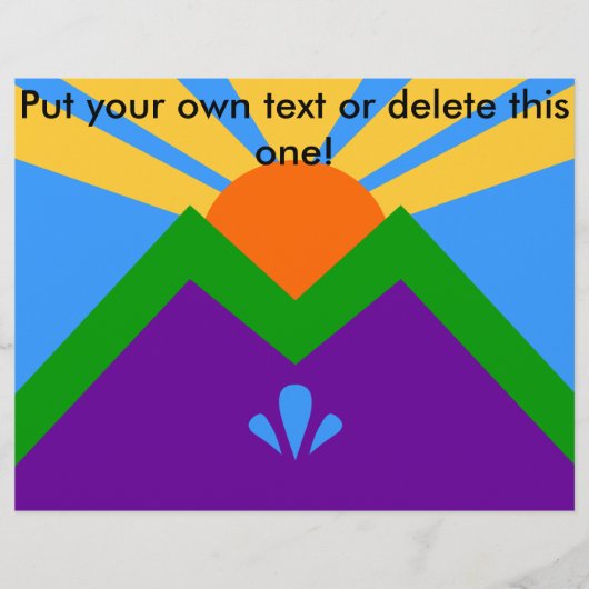 マニトー州旗を持つ春,コロラド チラシ (正面)