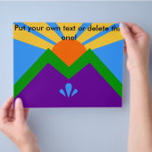 マニトー州旗を持つ春,コロラド チラシ (手)