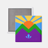 マニトー州旗春 マグネット (正面/裏面)