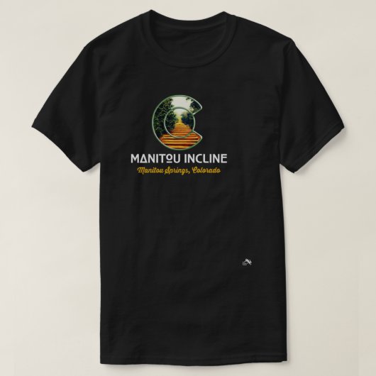 マニトー春インクラインColorado州旗Cロゴ Tシャツ (デザイン正面)