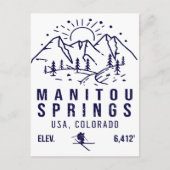 マニトー春コロラドミニマリストお土産 ポストカード (正面)