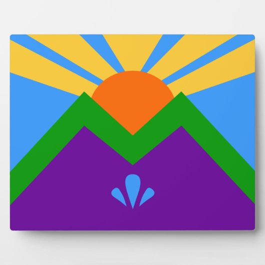 マニトー春国旗のプラーク フォトプラーク (正面)