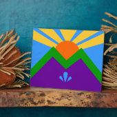 マニトー春国旗のプラーク フォトプラーク (側面)