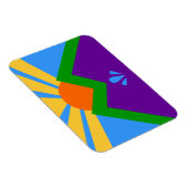 マニトー春旗の付いたフレキシブルな写真マグネット マグネット (右側)