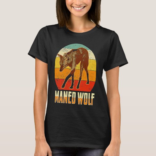 マニドウルフ南米アニマル2 Tシャツ (正面)