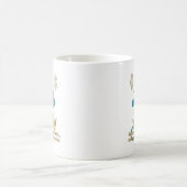 マニフェストする富の猿 禅アート コーヒーマグカップ (中央)