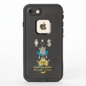 マニフェストする富の猿 禅アート LifeProof iPhoneケース (裏面)