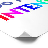 マニフェストは意図したプリント ポスター (角)